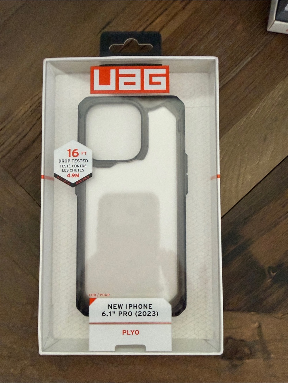 UAG PLYO Clear Case with Black Frame for New iPhone 6.1" Pro (2023)